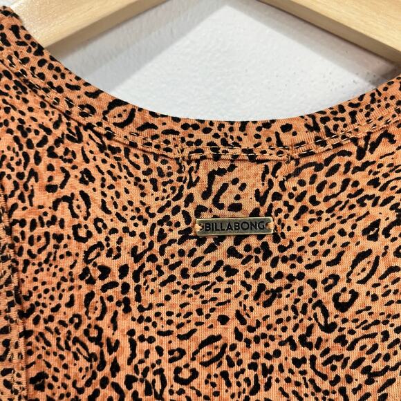 Billabong Tomboy Tank Maxi Dress S Brown Print Surf Boho Beachy Summer Casual - Picture 8 of 8